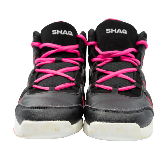 Girls Size 6 SHAQ Sneakers Shaquille O'Neal Empire Black Pink Basketball Shoes - Picture 4 of 9
